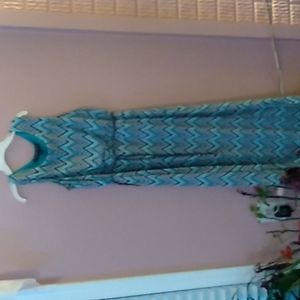 Blue and Turquoise Dress